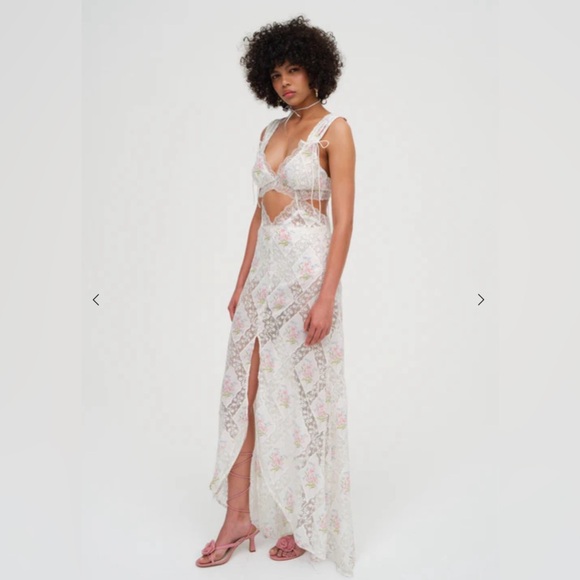 For Love and Lemons Dakota Floral Maxi Dress - Picture 1 of 4